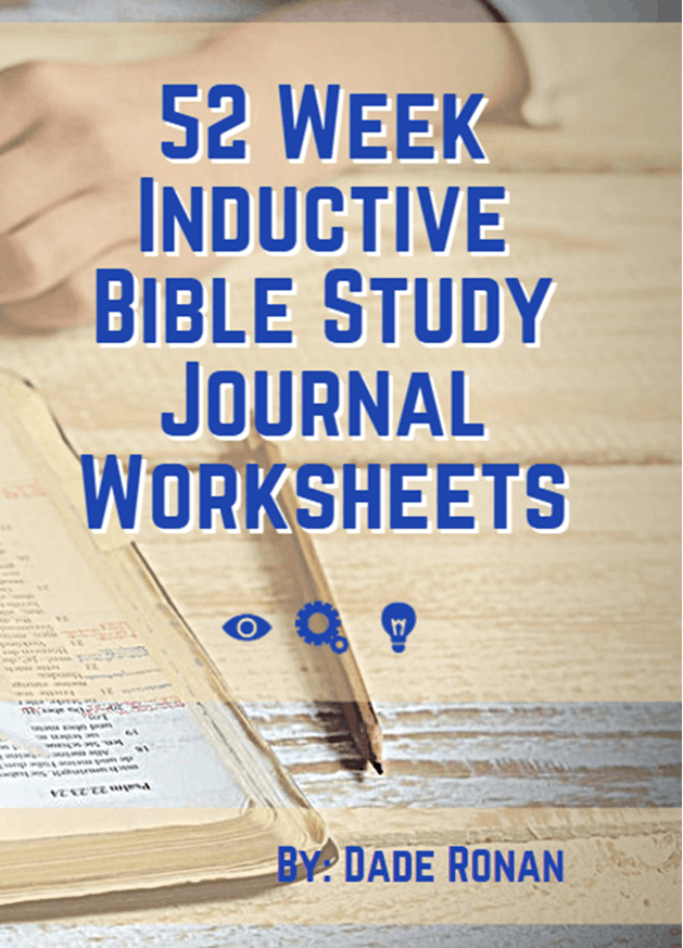 52 Week Inductive Bible Study Journal Worksheets