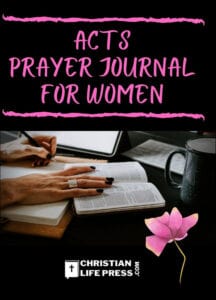ACTS Prayer Journal For Women Paperback Front Cover