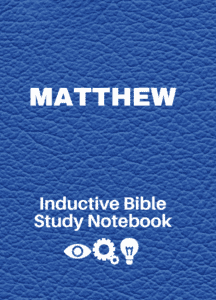 Matthew Inductive Bible Study Notebook Front Cover